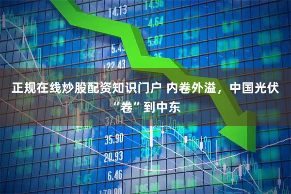 正规在线炒股配资知识门户 内卷外溢，中国光伏“卷”到中东