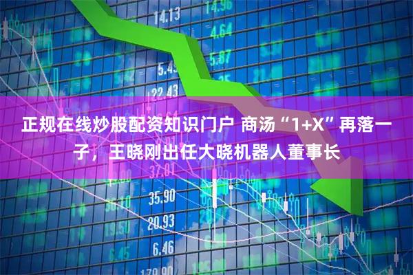 正规在线炒股配资知识门户 商汤“1+X”再落一子，王晓刚出任大晓机器人董事长